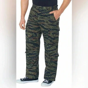 ROTHCO Vintage  Paratrooper Fatigues Tiger Stripe Camo Tactical Pants Size XXL